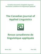 Cover for issue 'Volume 26, Number 1, Winter 2023' of the journal 'Canadian Journal of Applied Linguistics / Revue canadienne de linguistique appliquée'
