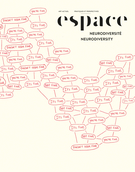 Cover for issue 'Neurodiversité' of the journal 'Espace'