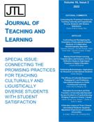 Cover for issue 'Special Issue: Connecting the Promising Practices for Teaching Culturally and Linguistically Diverse Students with Student Satisfaction' of the journal 'Journal of Teaching and Learning'