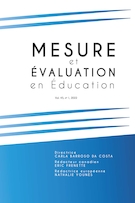 Cover for issue 'Volume 45, Number 1, 2022' of the journal 'Mesure et évaluation en éducation'