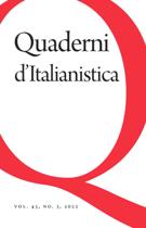 Cover for issue 'Esplorando il Pianeta Buzzati. Dino Buzzati a 50 anni dalla morte' of the journal 'Quaderni d'Italianistica'