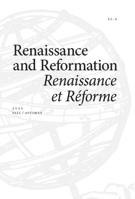 Cover for issue 'Volume 45, Number 4, Fall 2022' of the journal 'Renaissance and Reformation / Renaissance et Réforme'