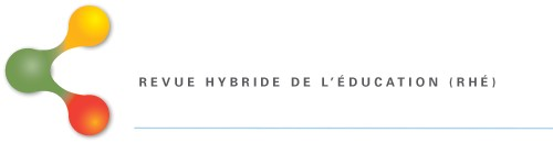 Logo for the journal Revue hybride de l'éducation