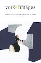 Cover for issue 'Regards actuels sur la scénarisation au Québec' of the journal 'Voix et Images'