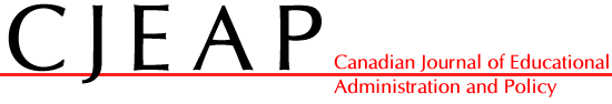 Logo de la revue Canadian Journal of Educational Administration and Policy / Revue canadienne en administration et politique de l’éducation